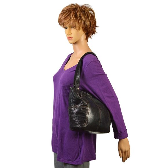 Fossil Black Leather Shoulder Bag - Picture 14 of 14